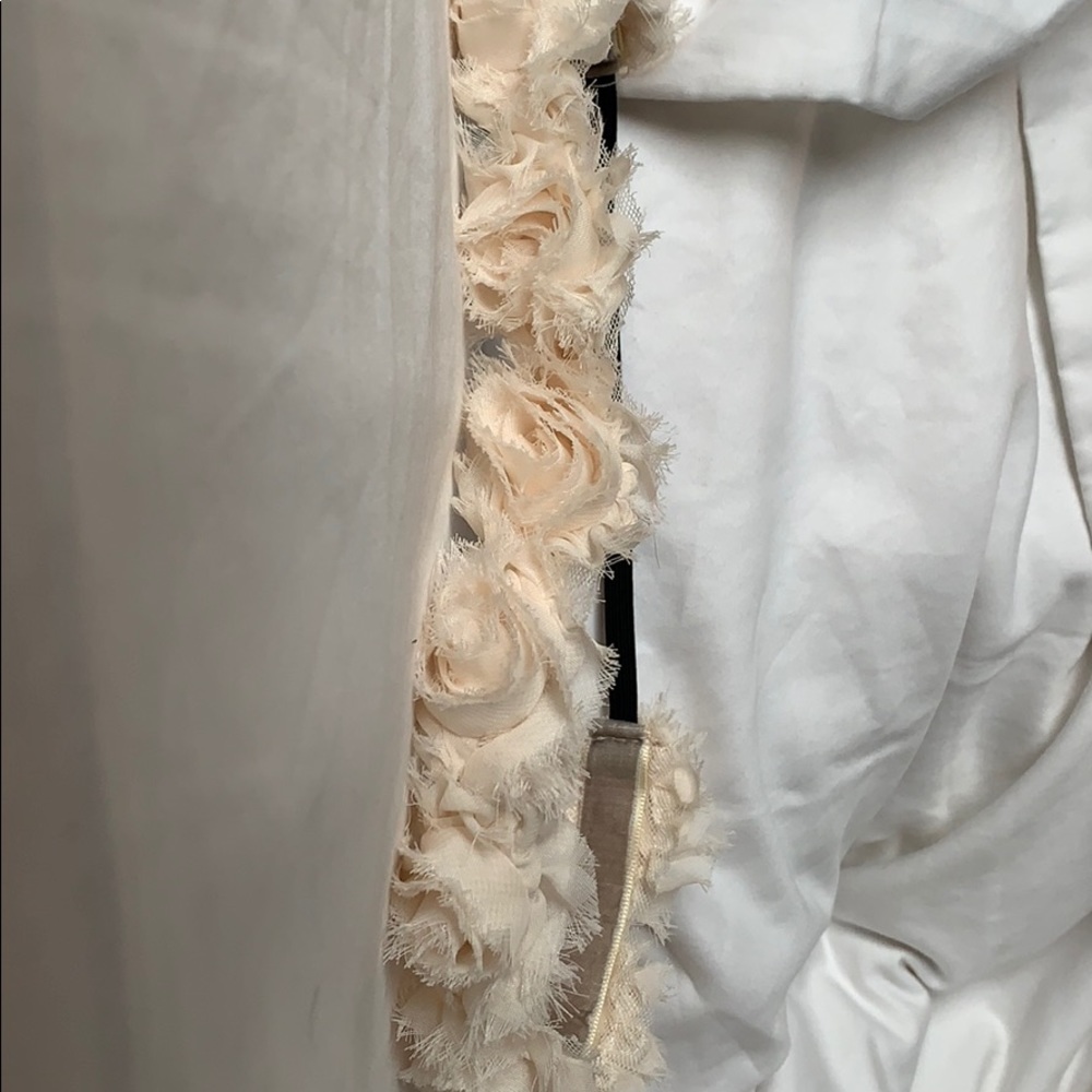 cream rose headband